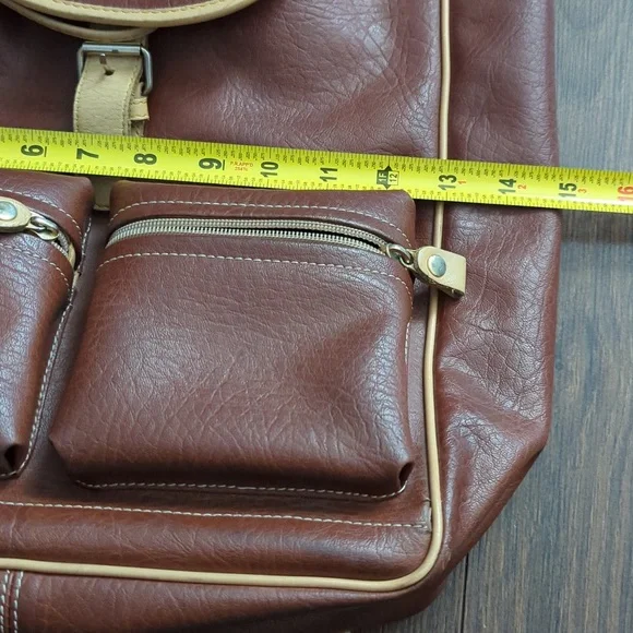 Vintage ACE JAPAN Leather Backpack - Picture 13 of 15